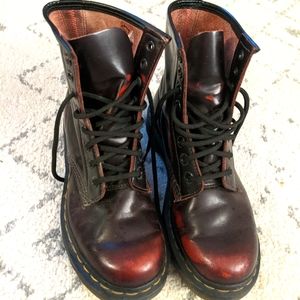 Dr. Martens Air Wair Dark Red Boots